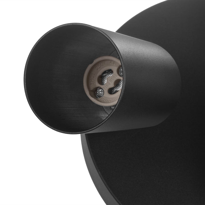 Maclean plafondlamp, spot, beweegbaar, aluminium, 3xGU10, 55x90mm, mat zwart, MCE362 B + LED lamp GU10 7W Maclean Energy MCE437 NW neutraal wit 4000K, 220-240V~, 50/60Hz 3st