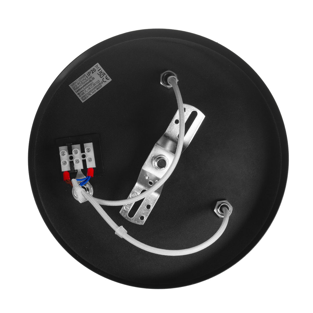 Maclean plafondlamp, spot, beweegbaar, aluminium, 3xGU10, 55x90mm, mat zwart, MCE362 B + LED lamp GU10 7W Maclean Energy MCE437 NW neutraal wit 4000K, 220-240V~, 50/60Hz 3st