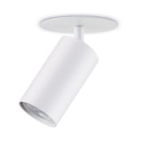 Maclean inbouw / buisarmatuur, spot, rond, aluminium, GU10, 55x130mm, wit, MCE364 W + LED lamp GU10 7W Maclean Energy MCE437 WW warm wit 3000K, 220-240V~, 50/60Hz, 490lm