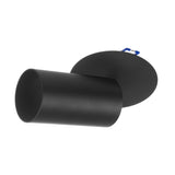 Maclean inbouw / buisarmatuur, spot, rond, aluminium, GU10, 55x130mm, zwart, MCE364 B+LED lamp GU10 7W Maclean Energy MCE437 NW neutraal wit 4000K, 220-240V~, 50/60Hz, 490lm