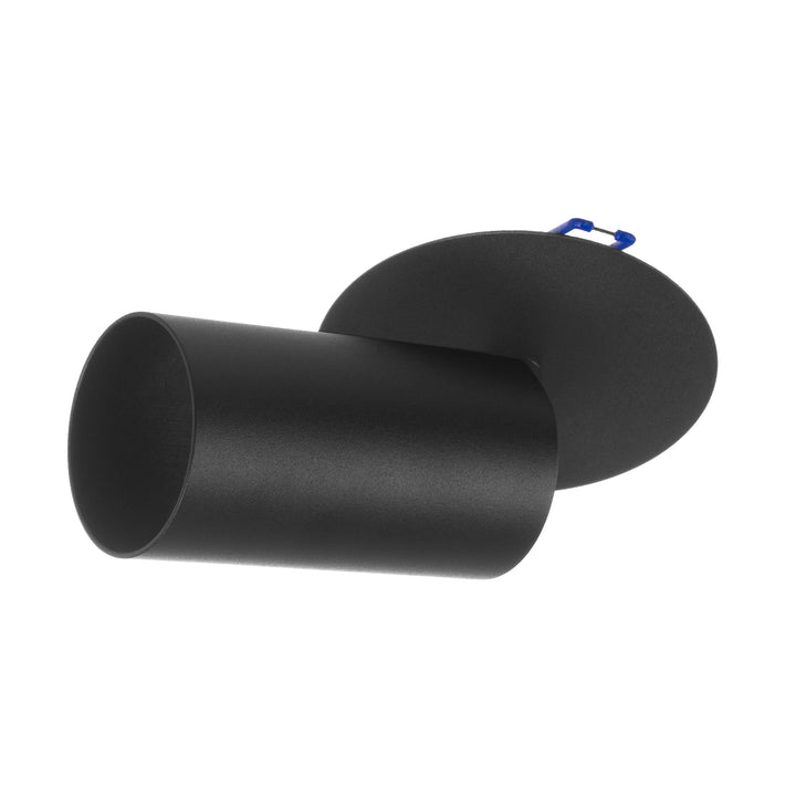 Maclean inbouwarmatuur/buis, spot, rond, aluminium, GU10, 55x130mm, kleur zwart, MCE364 B 3st+ LED lamp GU10 7W Maclean Energy MCE437 NW neutraal wit 4000K, 220-240V~, 50/60Hz, 3st
