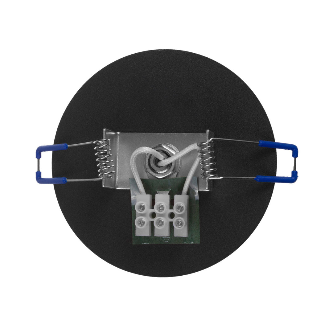 Maclean inbouwarmatuur/buis, spot, rond, aluminium, GU10, 55x130mm, kleur zwart, MCE364 B 3st+ LED lamp GU10 7W Maclean Energy MCE437 NW neutraal wit 4000K, 220-240V~, 50/60Hz, 3st