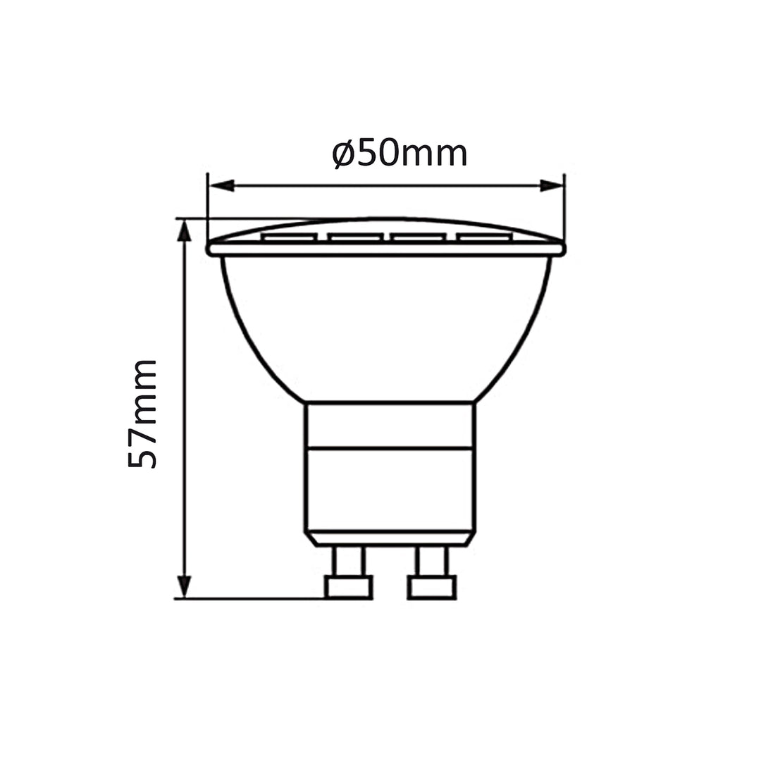 Wandlamp/wandlamp Maclean, spot, rond, GU10, met 55x90mm schakelaar, wit, MCE369 W+LED lamp GU10 7W Maclean Energy MCE437 WW warm wit 3000K, 220-240V~, 50/60Hz, 490lm