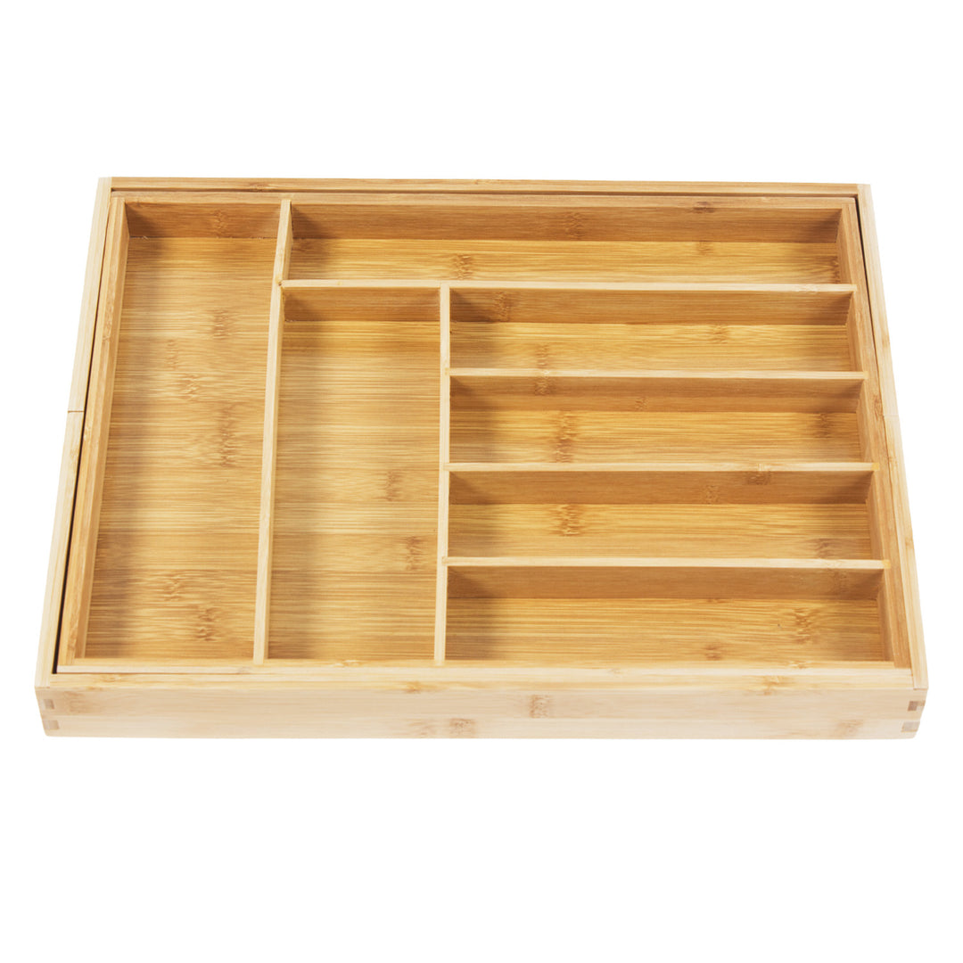GreenBlue uitschuifbare bamboe bestekhouder, 325-500x430x45mm, GB379, 2 stuks