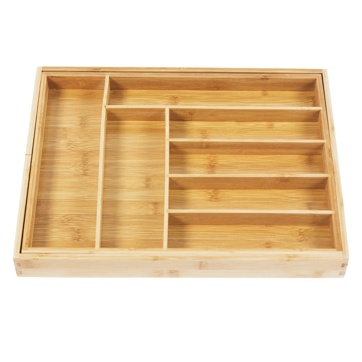 GreenBlue uitschuifbare bamboe bestekhouder, 325-500x430x45mm, GB379, 2 stuks