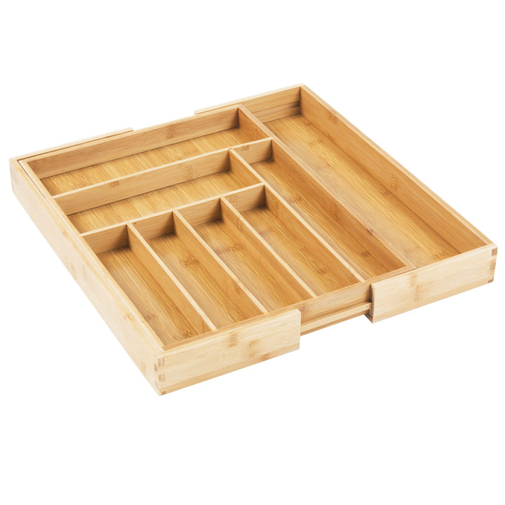 GreenBlue uitschuifbare bamboe bestekhouder, 325-500x430x45mm, GB379, 2 stuks