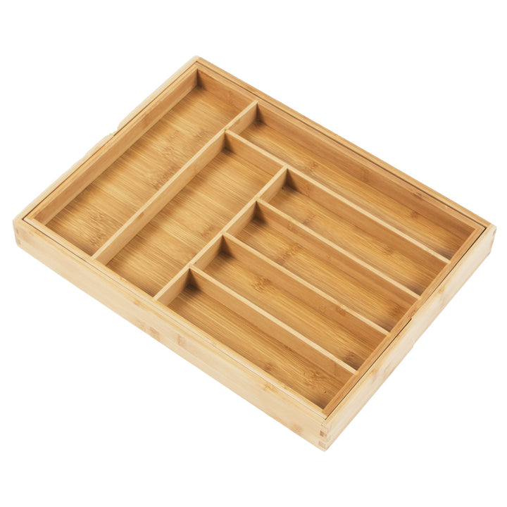 GreenBlue uitschuifbare bamboe bestekhouder, 325-500x430x45mm, GB379, 2 stuks