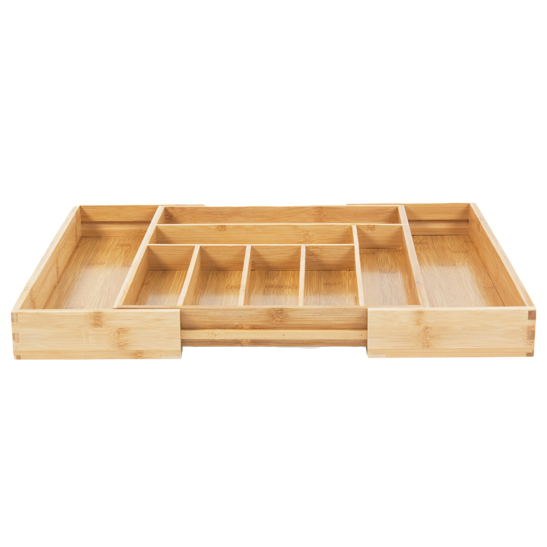 GreenBlue uitschuifbare bamboe bestekhouder, 325-500x430x45mm, GB379, 2 stuks