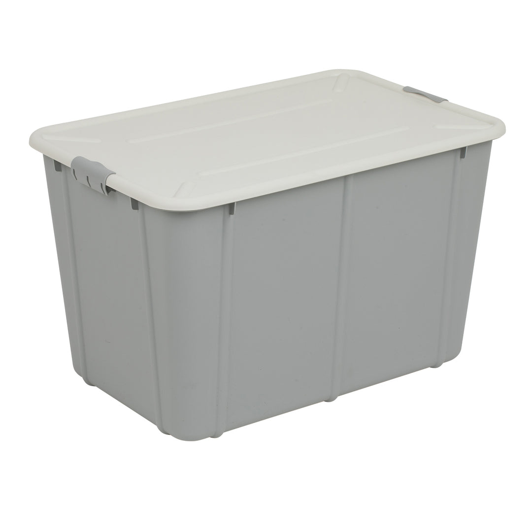 BranQ Velur 60L opslagcontainer met deksel lichtgrijs