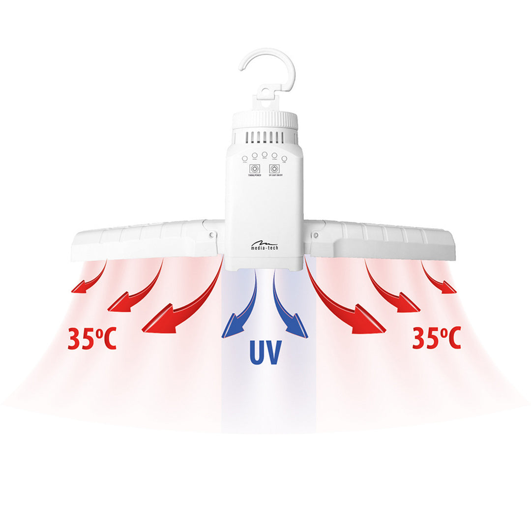 Mobiele luchtdroger voor wandmontage van kleding, schoenen, enz. met UV-desinfectie SMART AIRDRYER UV