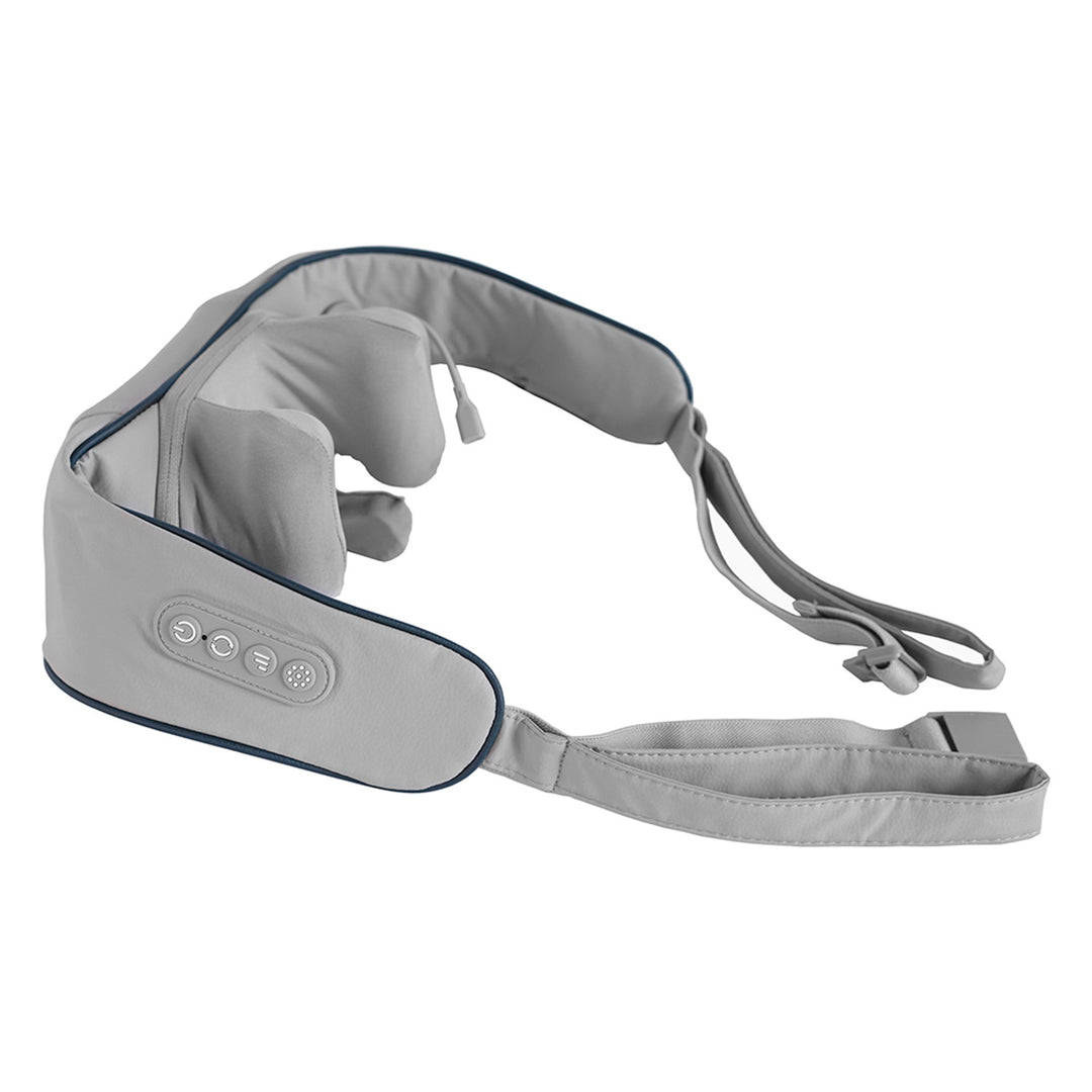 Schouder- en nekmassageapparaat. Shiatsu, 5D imitatiehanden, 6 massagekoppen, 3 modi, 3 snelheden, snoerloos, USB-C oplaadpoort NECK &; SHOULDERS MASSAGER