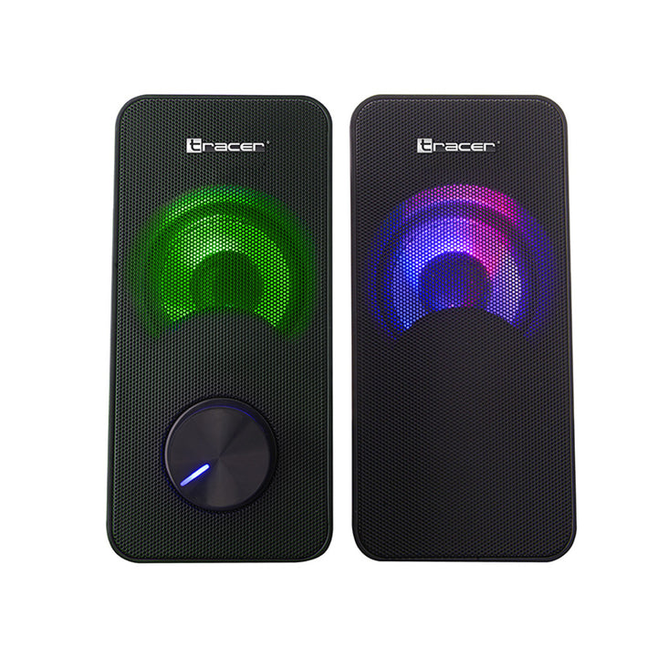 Tracer-luidsprekers, RGB-achtergrondverlichting, 6 W RMS, USB-voeding, Loop