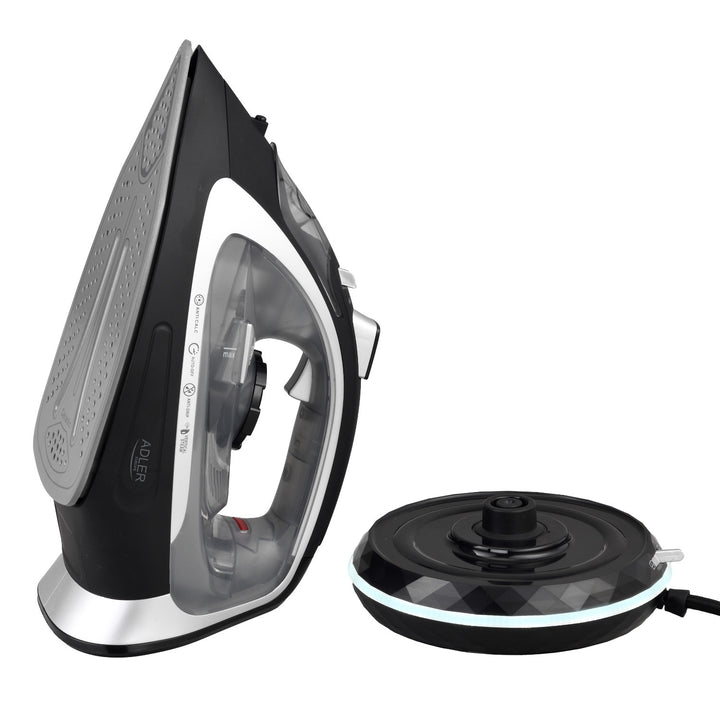 Adler snoerloos stoomstrijkijzer, keramische zoolplaat, 2800W, AD 5043