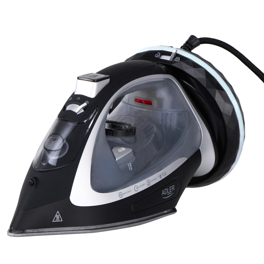 Adler snoerloos stoomstrijkijzer, keramische zoolplaat, 2800W, AD 5043