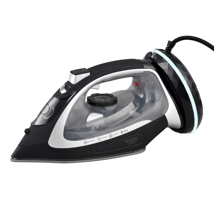 Adler snoerloos stoomstrijkijzer, keramische zoolplaat, 2800W, AD 5043