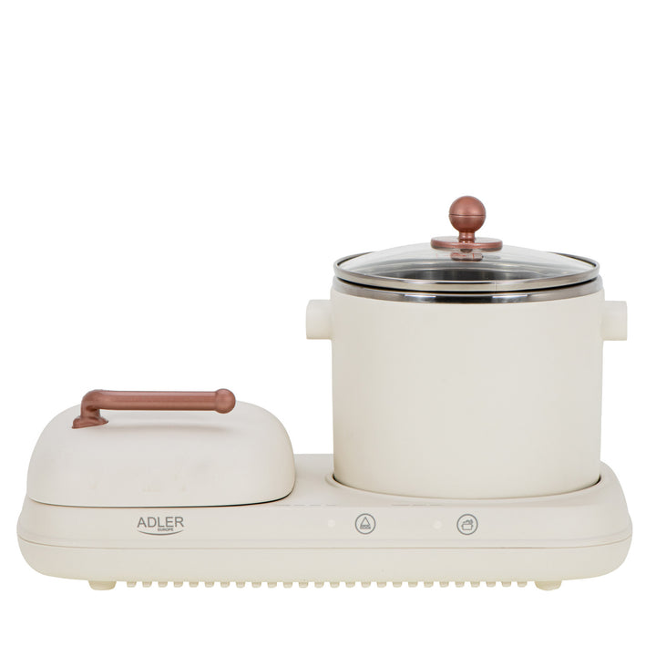 Ontbijtstation 2 in 1 - grill en kookpot Adler AD 6421