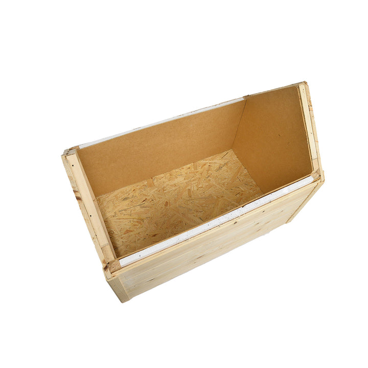 Honden- en kattenhok Woodok, geïsoleerd, hout, grote XL, zelf te monteren en schilderen, geïmpregneerd eiken gebleekt