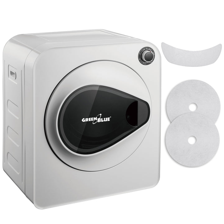 GreenBlue elektrische wasdroger, 3kg belasting, GB405 + GreenBlue wasdroger filterset GB483 , 1x toevoer, 2x afvoer, (past op GB405, GB410, GB415)