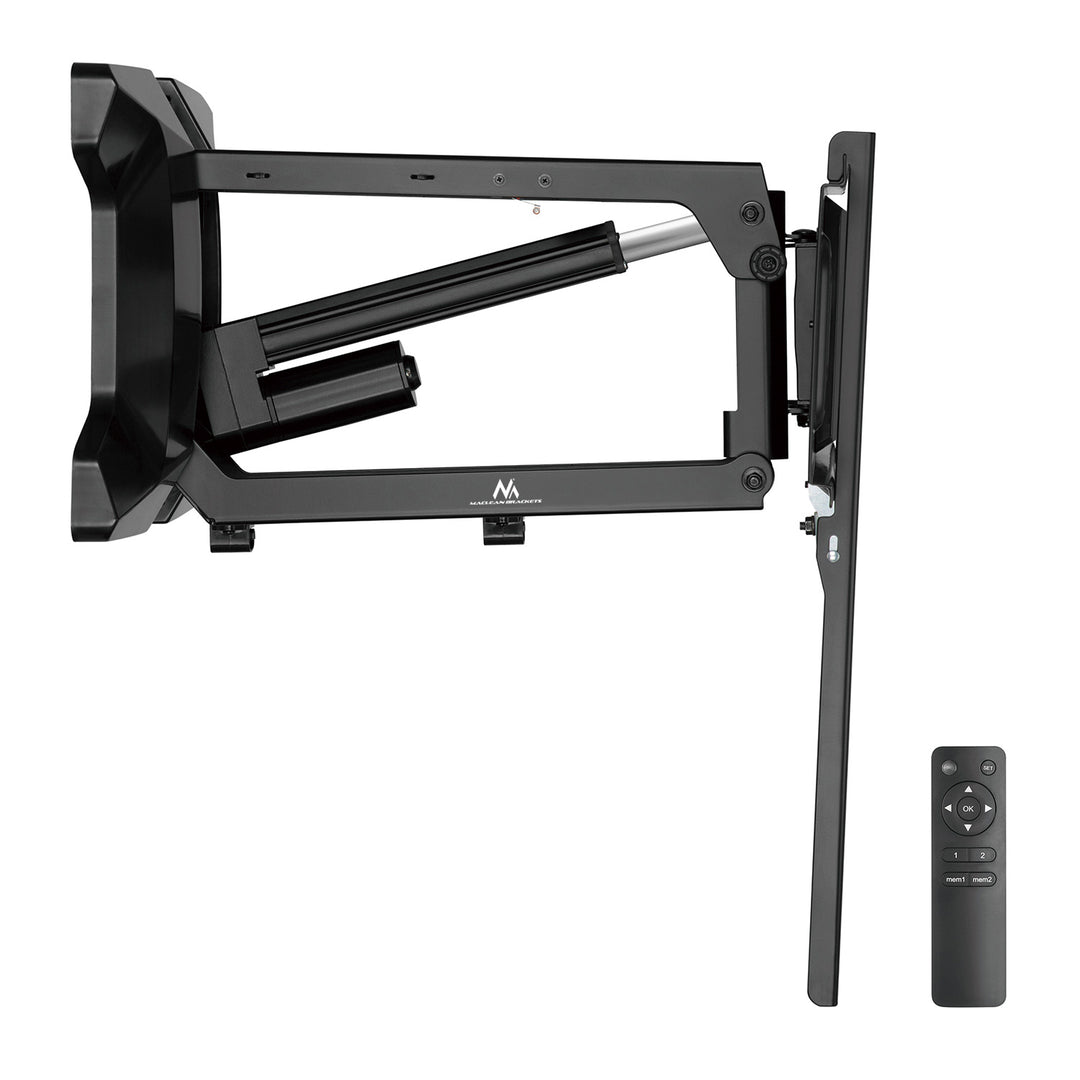 Elektrische steun voor TV boven open haard Maclean, max VESA 600x400, wifi-afstandsbediening, 37"-70", max 35kg, MC-891 +Maclean HDMI 2.1a kabel, 3m, 8K HDR, MCTV-442