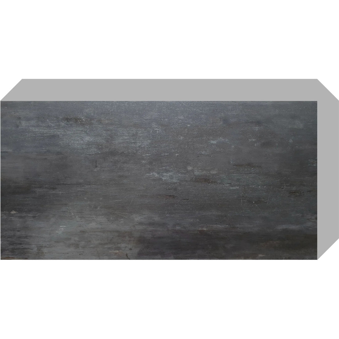 Fliesana zelfklevende wand- en vloertegels, set van 3, waterbestendig, natuursteendessin, kleur zwart