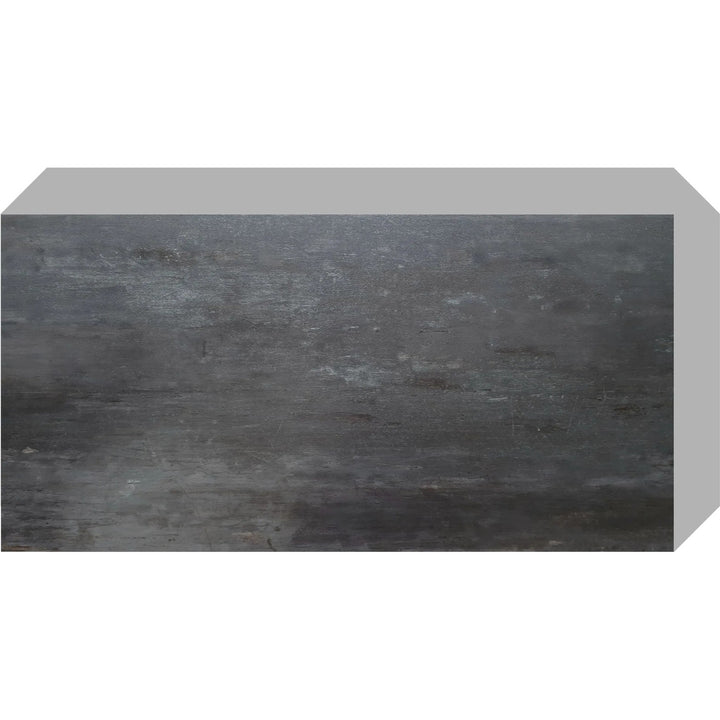 Fliesana zelfklevende wand- en vloertegels, set van 3, waterbestendig, natuursteendessin, kleur zwart