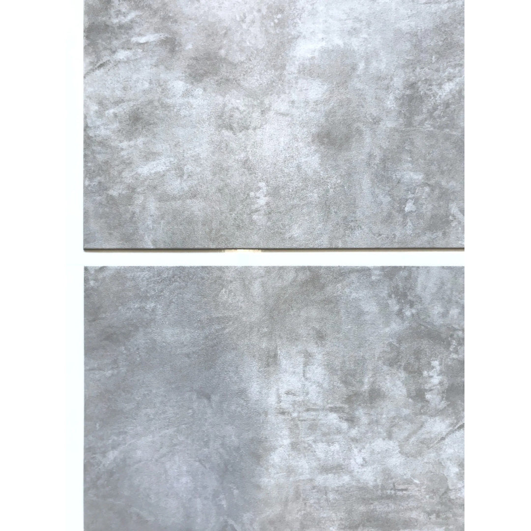 Fliesana zelfklevende wand- en vloertegels, set van 3, waterbestendig, lichtgrijs betonpatroon