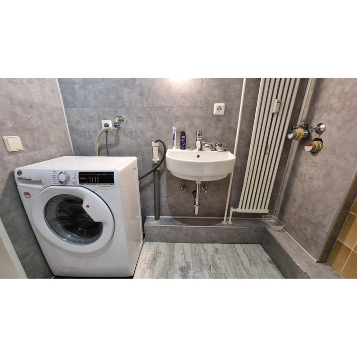Fliesana zelfklevende wand- en vloertegels, set van 3, waterbestendig, lichtgrijs betonpatroon