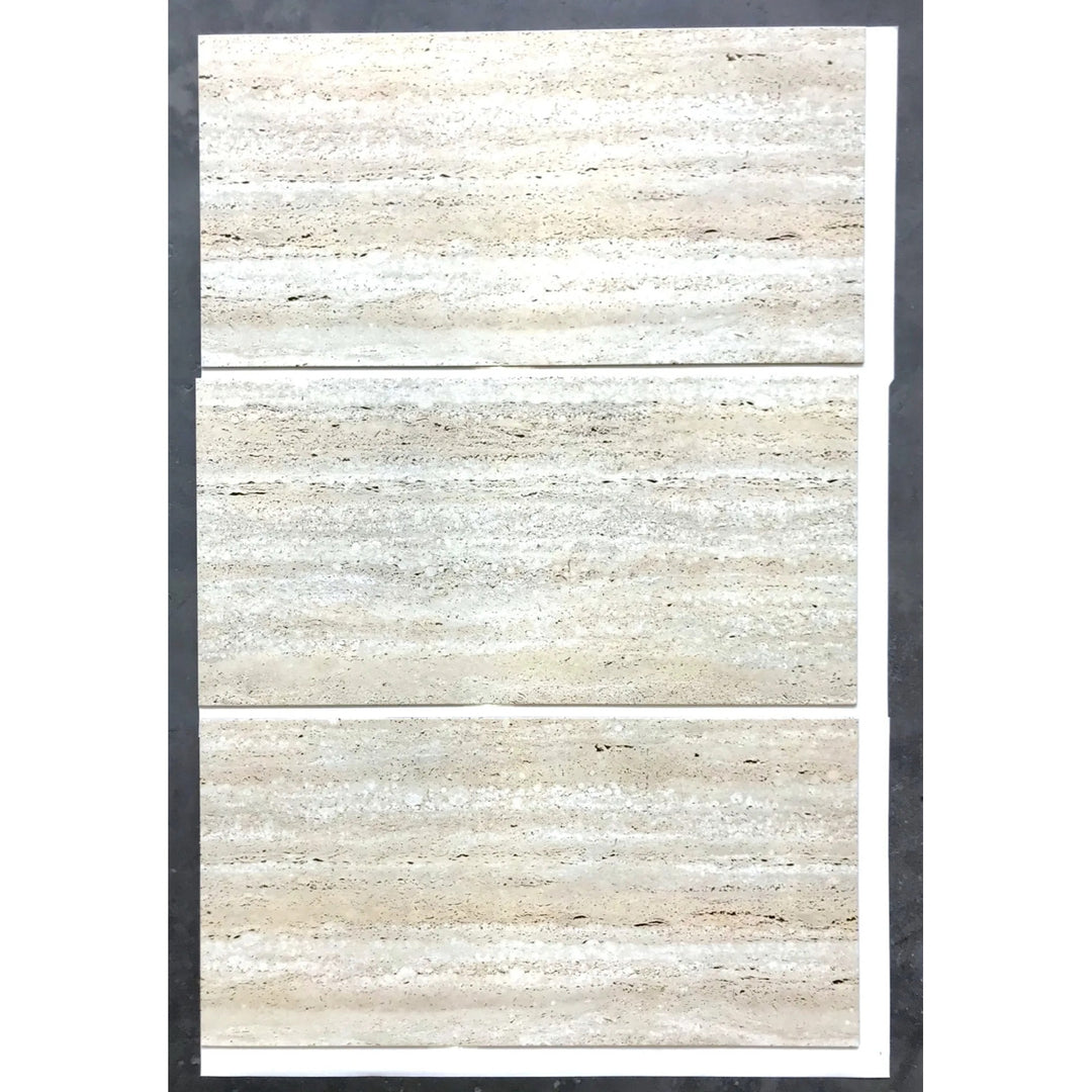 Fliesana zelfklevende wand- en vloertegels, set van 3, waterdicht, natuursteenontwerp