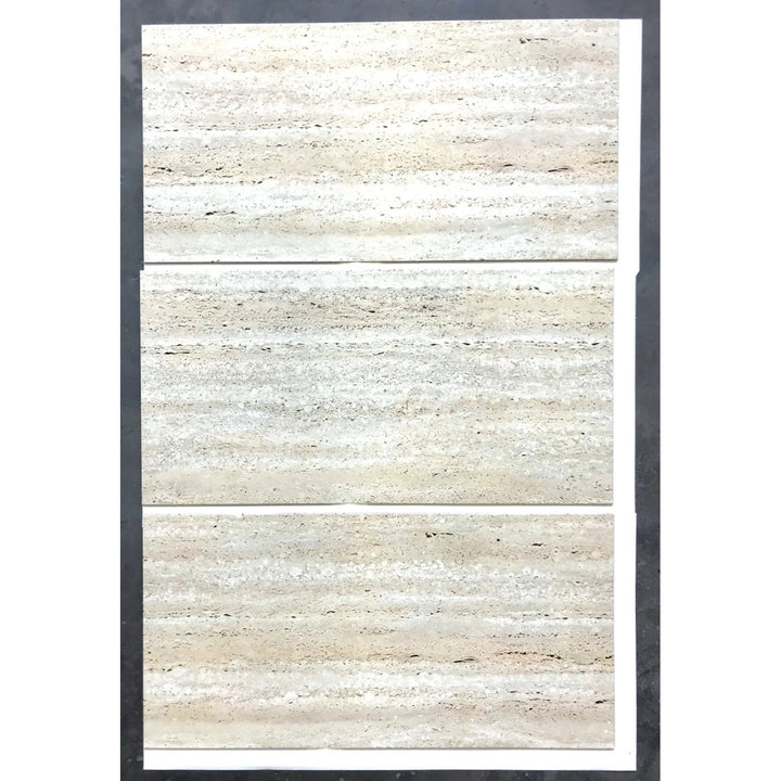 Fliesana zelfklevende wand- en vloertegels, set van 3, waterdicht, natuursteenontwerp
