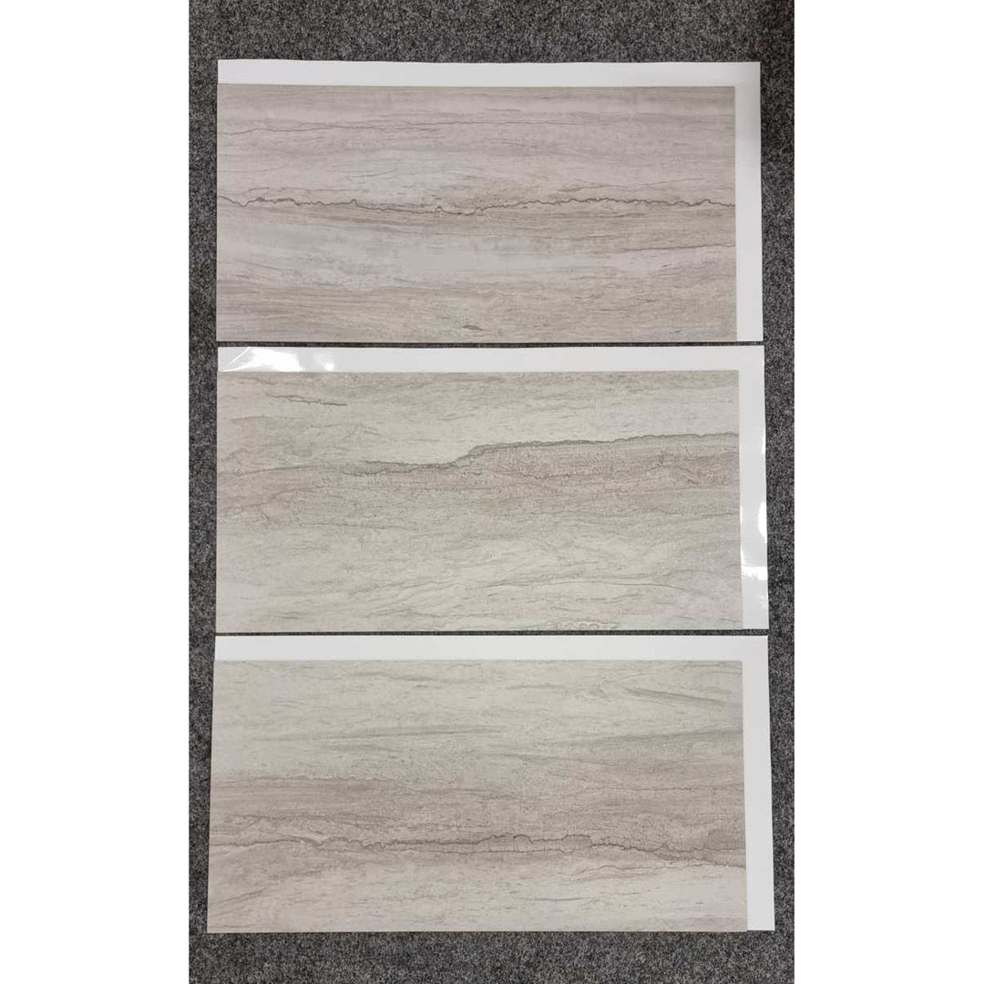 Fliesana zelfklevende wand- en vloertegels, set van 3, waterbestendig, natuursteenpatroon (cliff)