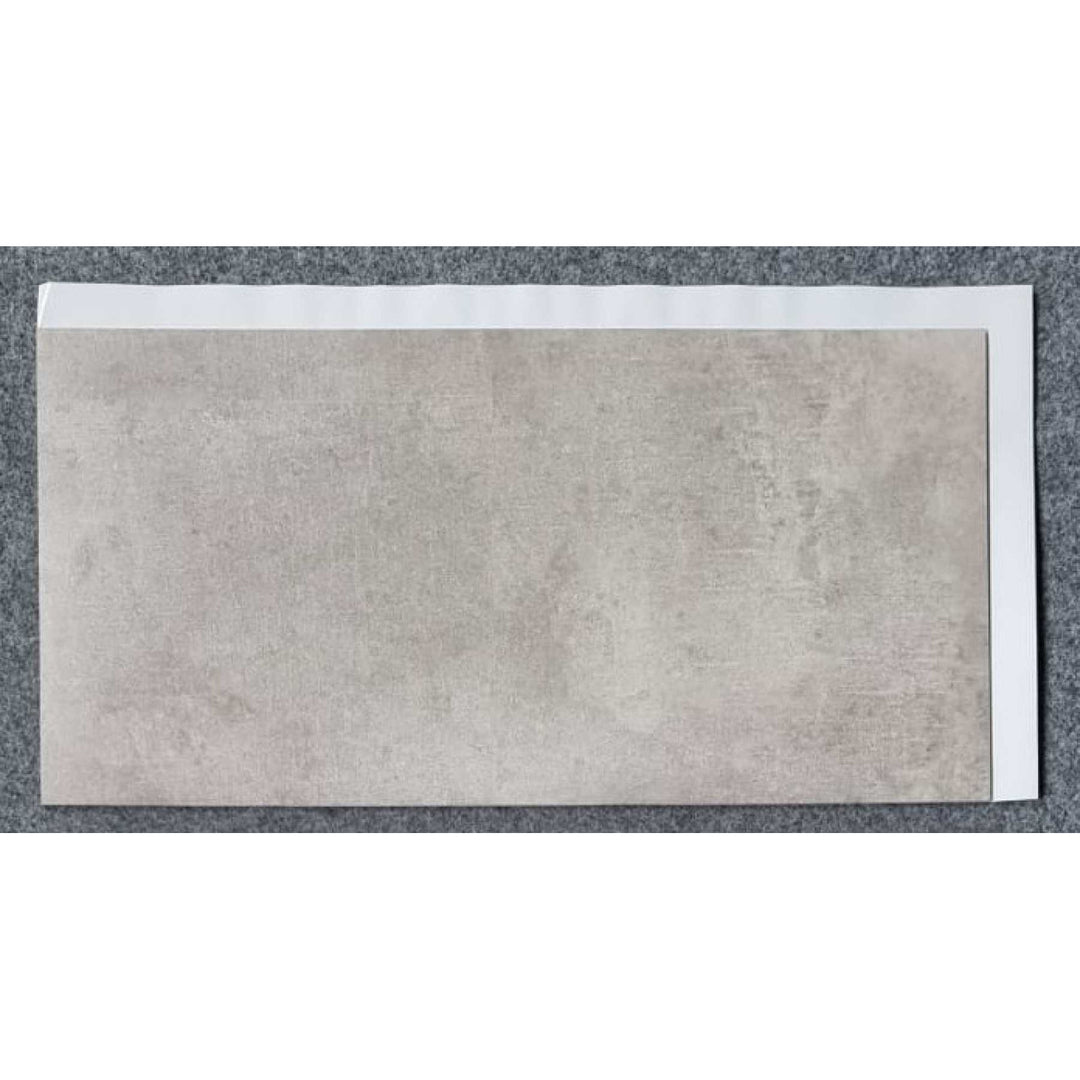 Fliesana - Zelfklevende wand- en vloertegels - set van 3 - waterbestendig, natuursteendessin - betoneffect, lichtgrijs