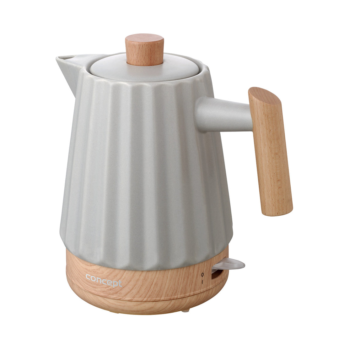Concept waterkoker, keramisch, 1500W, 1,5L, lichtgrijs, RK0091