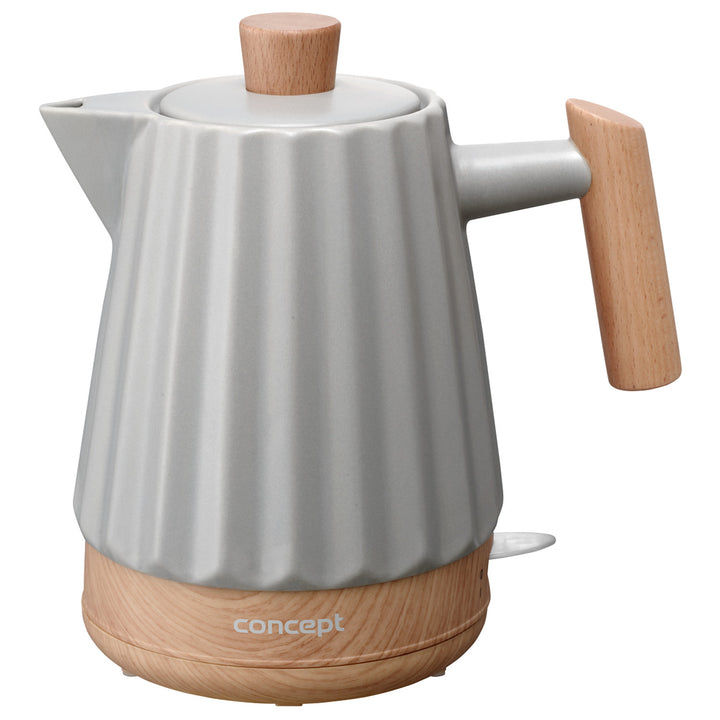 Concept waterkoker, keramisch, 1500W, 1,5L, lichtgrijs, RK0091