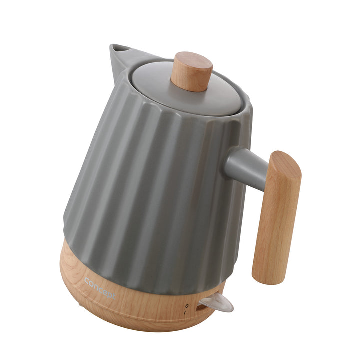 Concept waterkoker, keramisch, 1500W, 1,5L, donkergrijs, RK0092