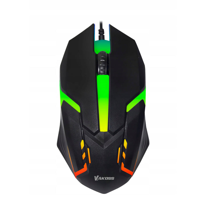 Vakoss gaming muis, RGB met achtergrondverlichting, 1000dpi, TM-5133K