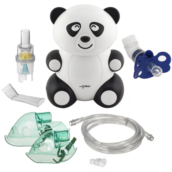Promedix PR-812 panda kinderinhalator, vernevelaar, masker, filter + fopset Promedix PR-815