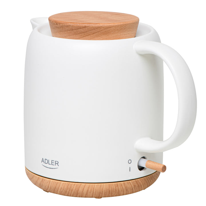 Waterkoker keramisch 1.0L, 1200W, ecru, Adler AD 1304