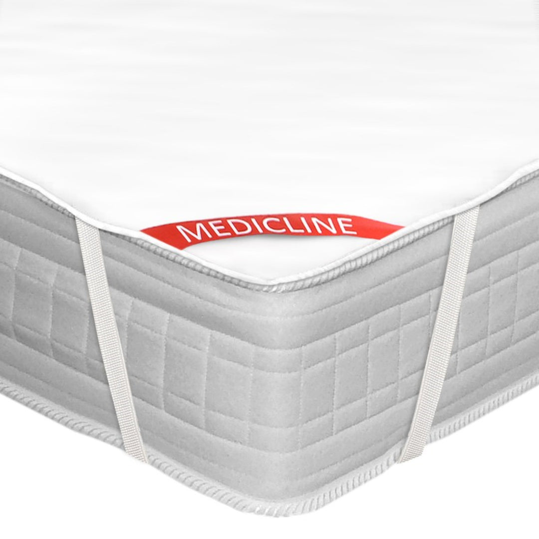 AIO FACTORY Ecco 140x200cm waterdichte matrasbeschermers, glad met elastiek AIO FACTORY Ecco 140x200cm wit