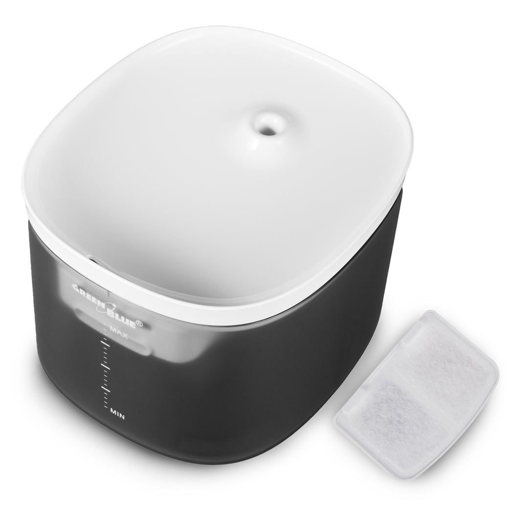 GreenBlue waterautomaat / drinkautomaat voor huisdieren, 3L, USB 5V1A, GB392 + GreenBlue voederautomaat voor huisdieren, 6L, USB 5V1A, GB393