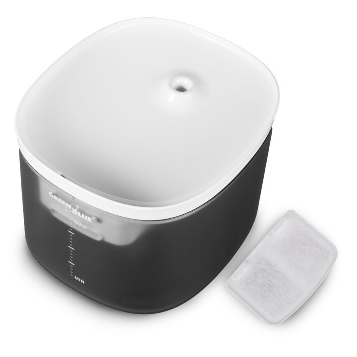 GreenBlue waterautomaat / drinkautomaat voor huisdieren, 3L, USB 5V1A, GB392 + GreenBlue voederautomaat voor huisdieren, 6L, USB 5V1A, GB393