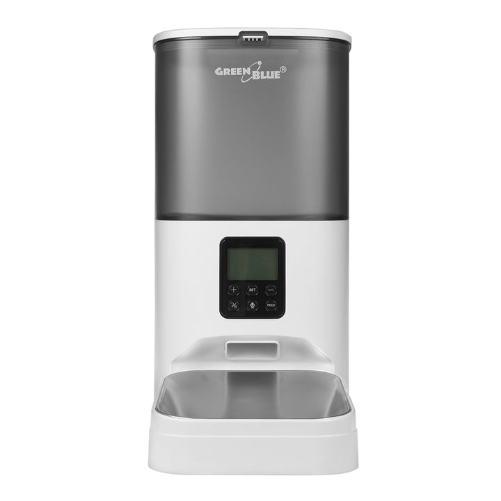 GreenBlue waterautomaat / drinkautomaat voor huisdieren, 3L, USB 5V1A, GB392 + GreenBlue voederautomaat voor huisdieren, 6L, USB 5V1A, GB393