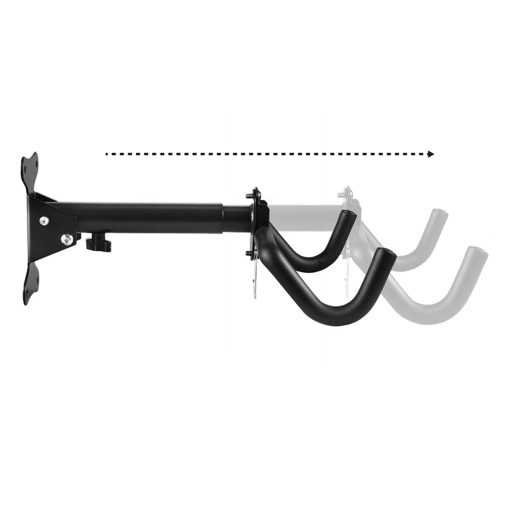 Maclean fiets muurbeugel, horizontaal, staal, max. belasting 30kg, MC-484, 2 stuks