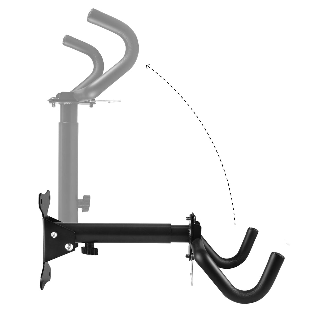 Maclean fiets muurbeugel, horizontaal, staal, max. belasting 30kg, MC-484, 2 stuks