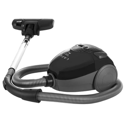 Lafe stofzuiger met zak, drievoudig filtratiesysteem, 800W, zwart, Compact S