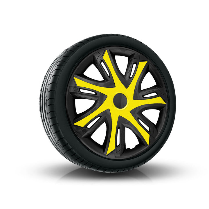NRM N-Power universele wieldop 15'' tweekleurig zwart/geel 1 stuk