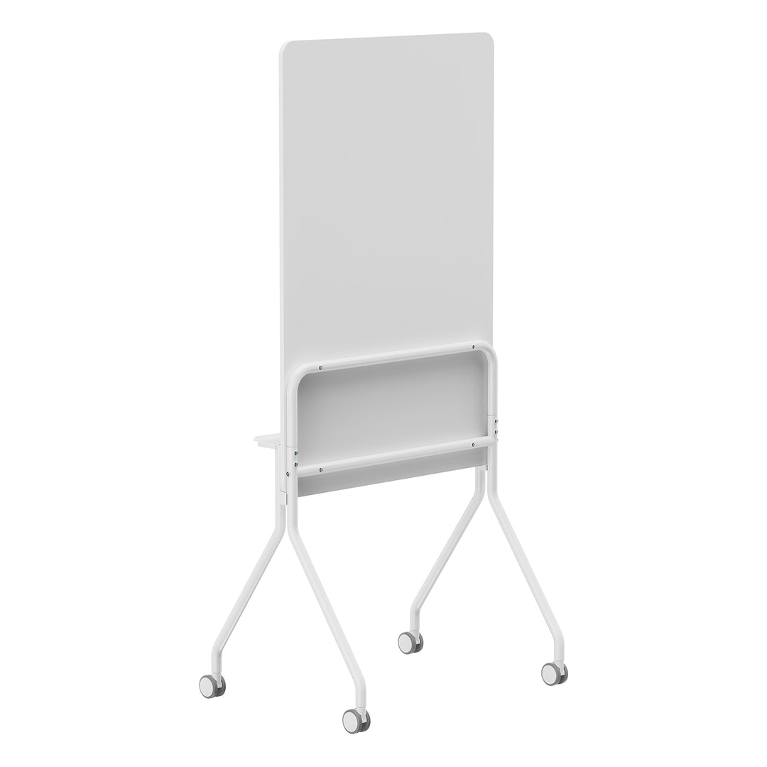 Ergo Office verrijdbaar droog uitwisbaar whiteboard, verticale oriëntatie, wit, enkelzijdig, met legbord, afmetingen van het bord 1190x790mm, ER-305