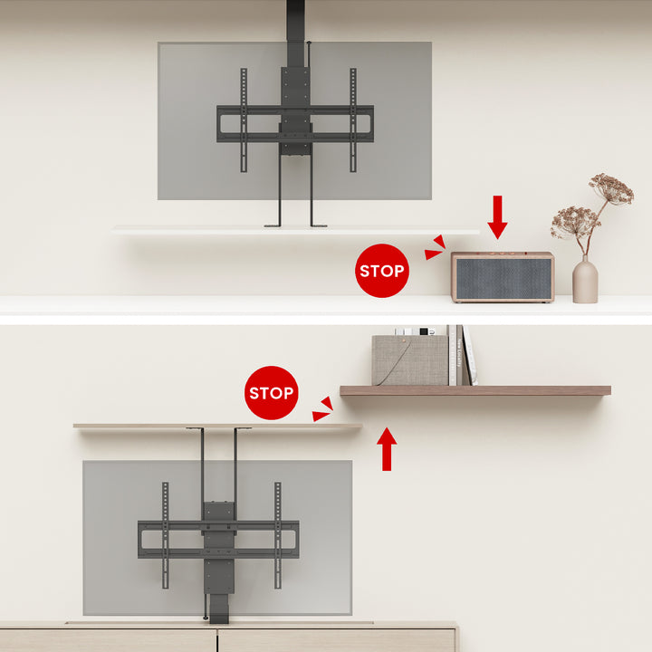 Elektrische plafond- en vloergreep, Maclean, 43''-88'', VESA 600x400, max 60kg, 100-240V AC, 50/60Hz