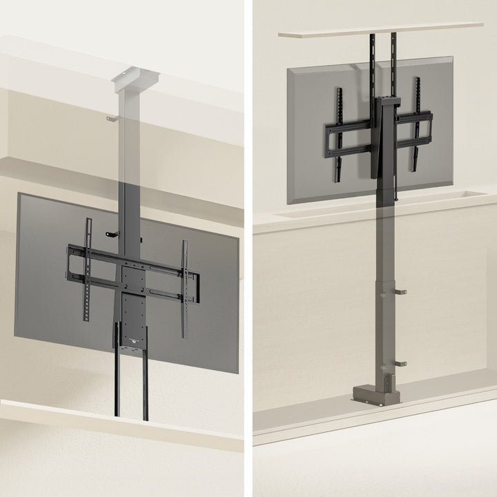Elektrische plafond- en vloergreep, Maclean, 43''-88'', VESA 600x400, max 60kg, 100-240V AC, 50/60Hz