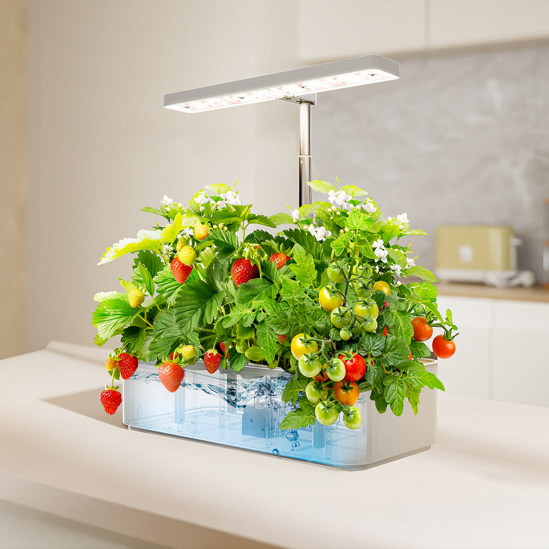 GreenBlue Intelligent Indoor Plant Growing System, SMART pot, 4L inhoud, voor 12 planten, full spectrum LED's, GB133