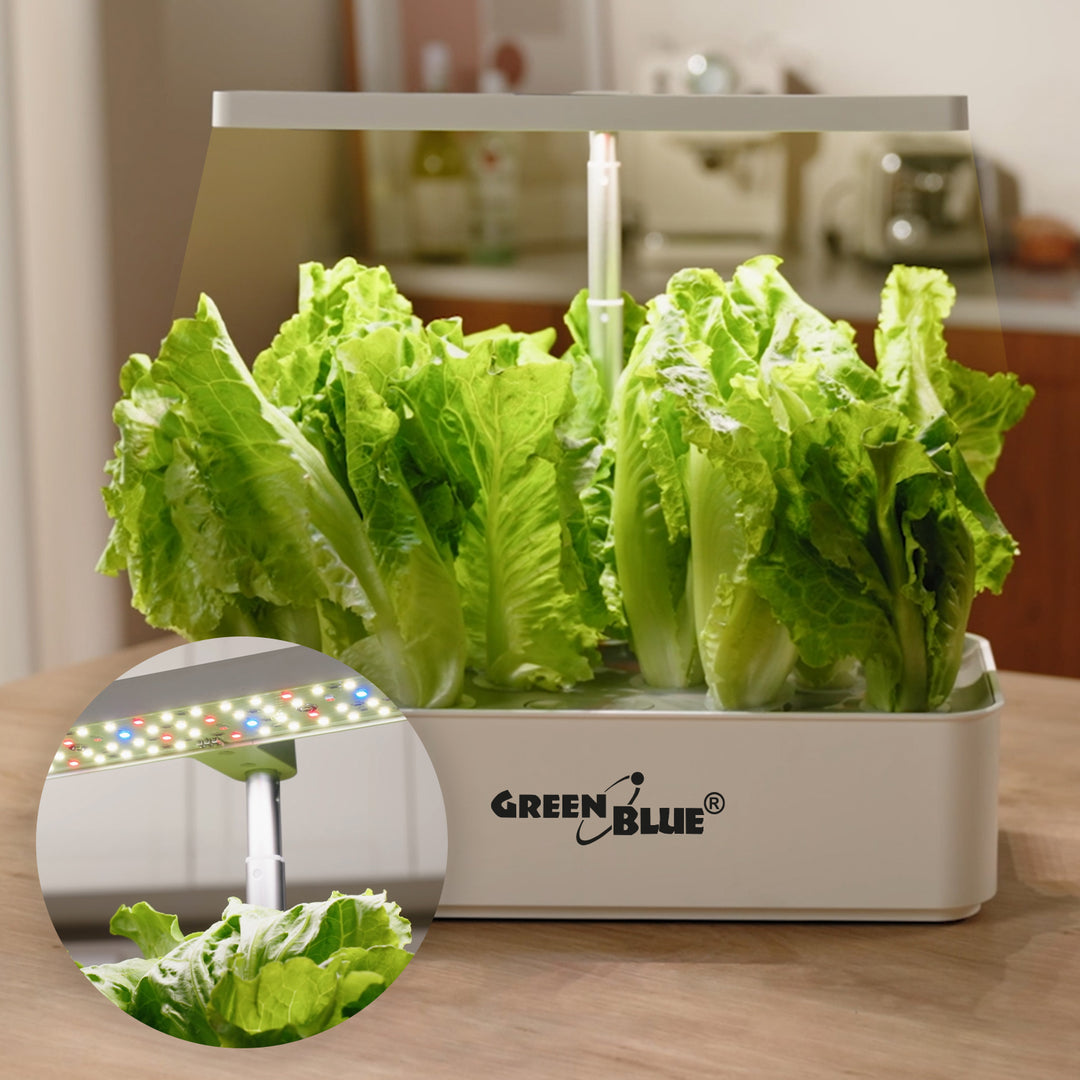 GreenBlue Intelligent Indoor Plant Growing System, SMART pot, 4L inhoud, voor 12 planten, full spectrum LED's, GB133